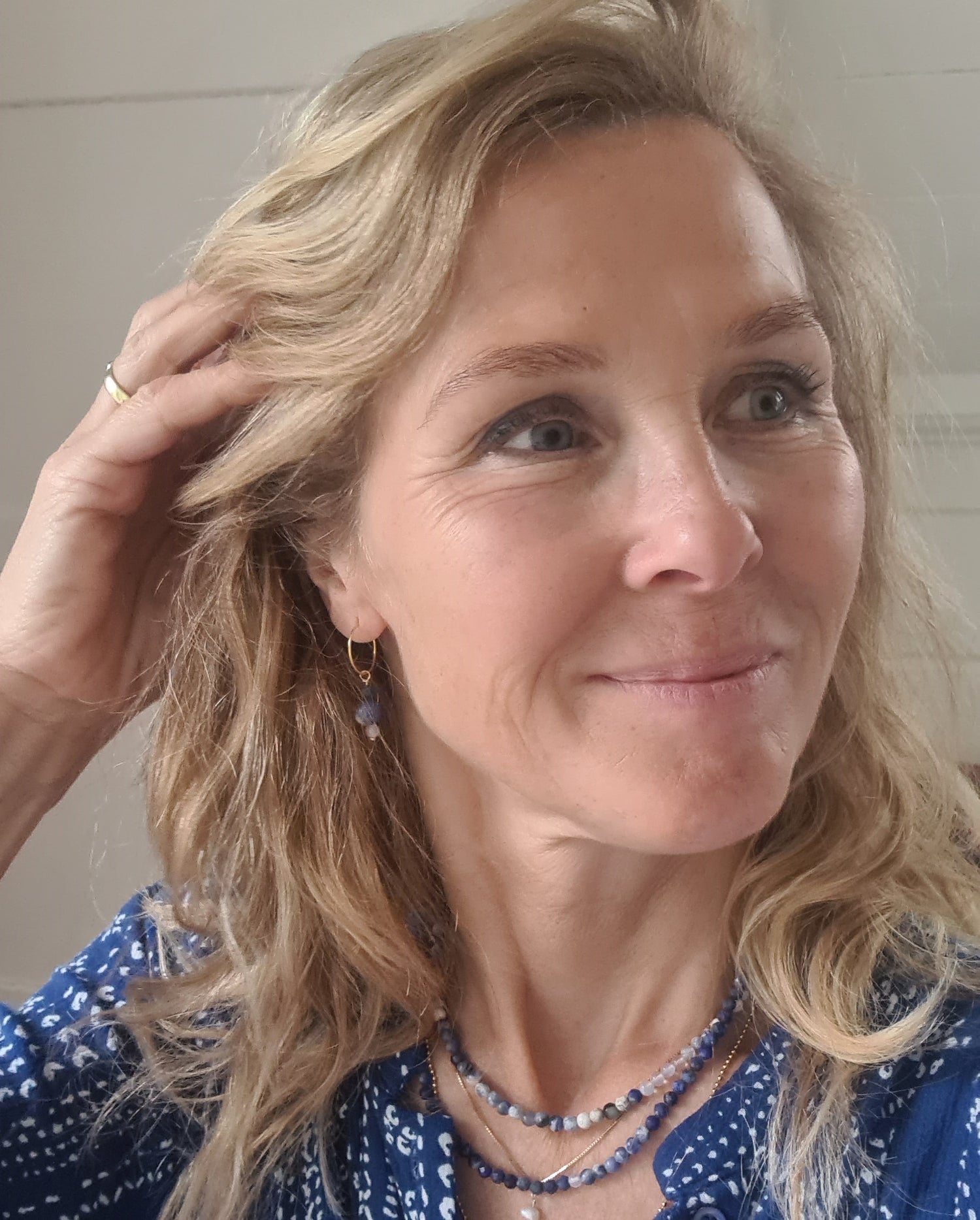 Ketting Blue Wisdom, lapis lazuli, sodaliet, maansteen