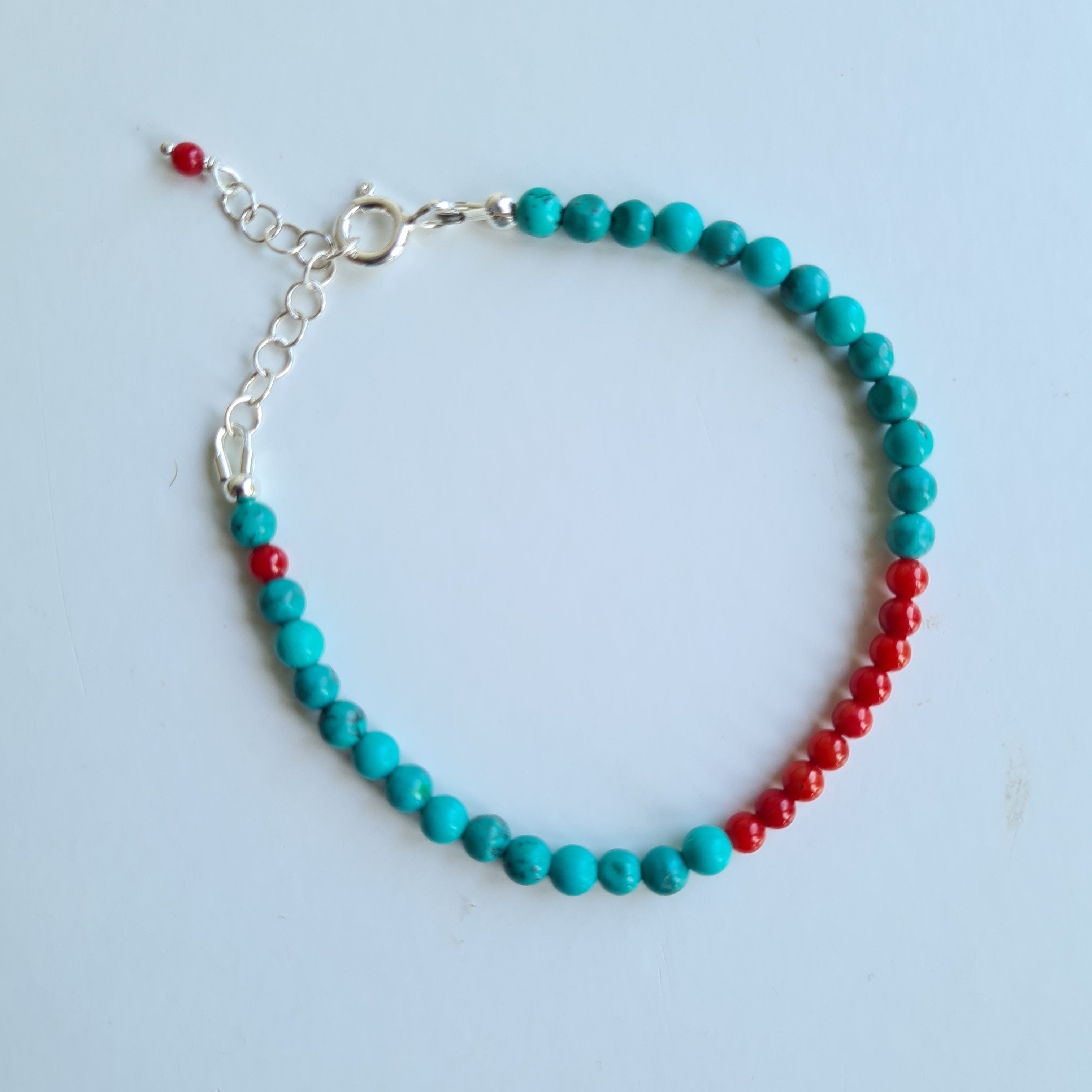Armband Wide Awake, magnesiet en koraal