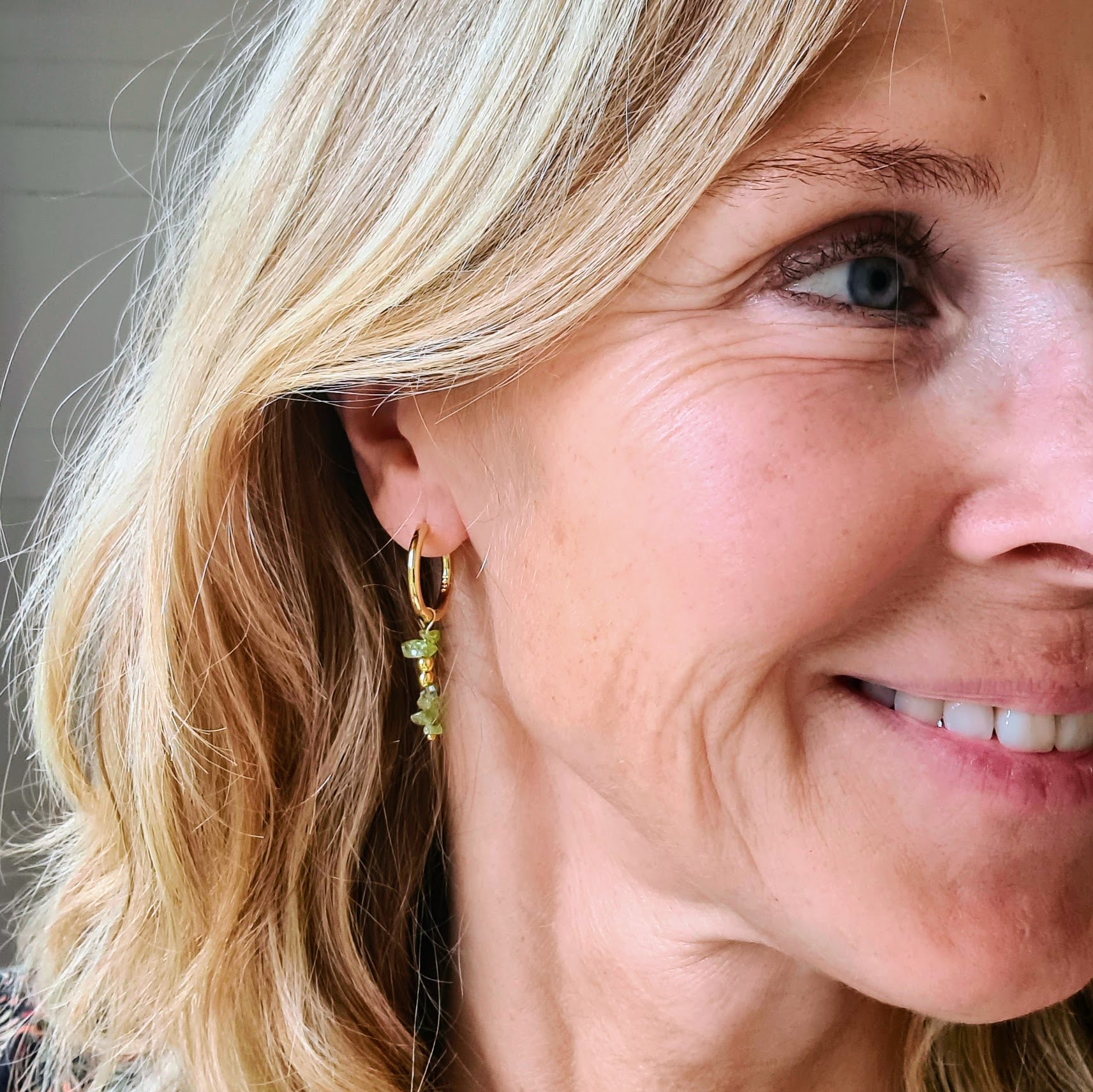 Oorbellen Green Zehra, peridoot