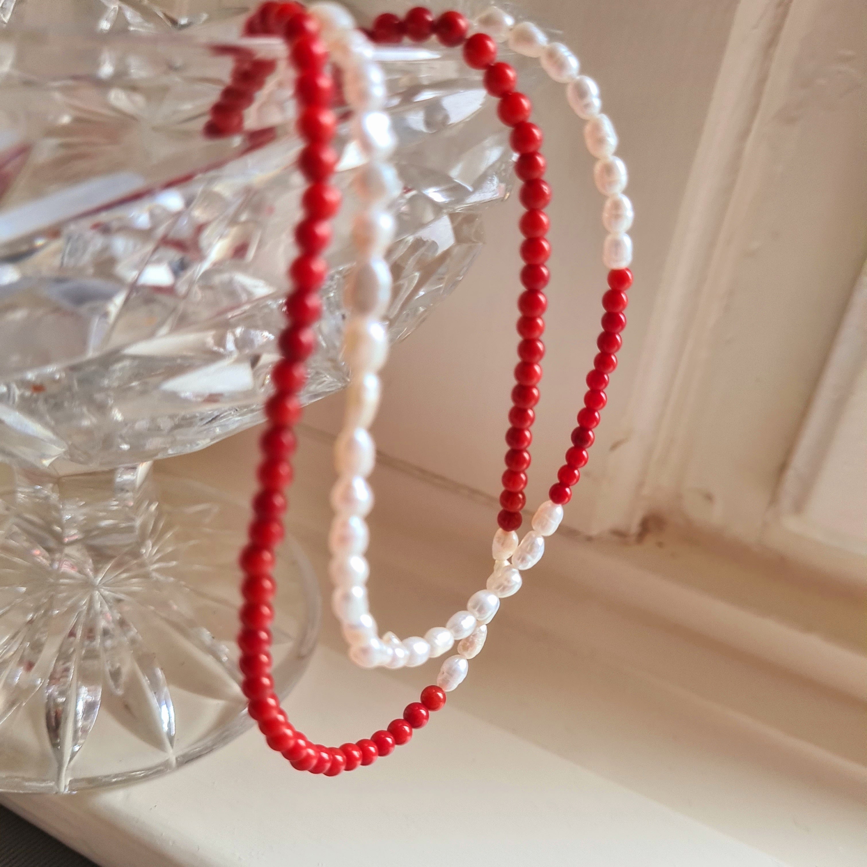 Ketting Heartbeat, parel en koraal
