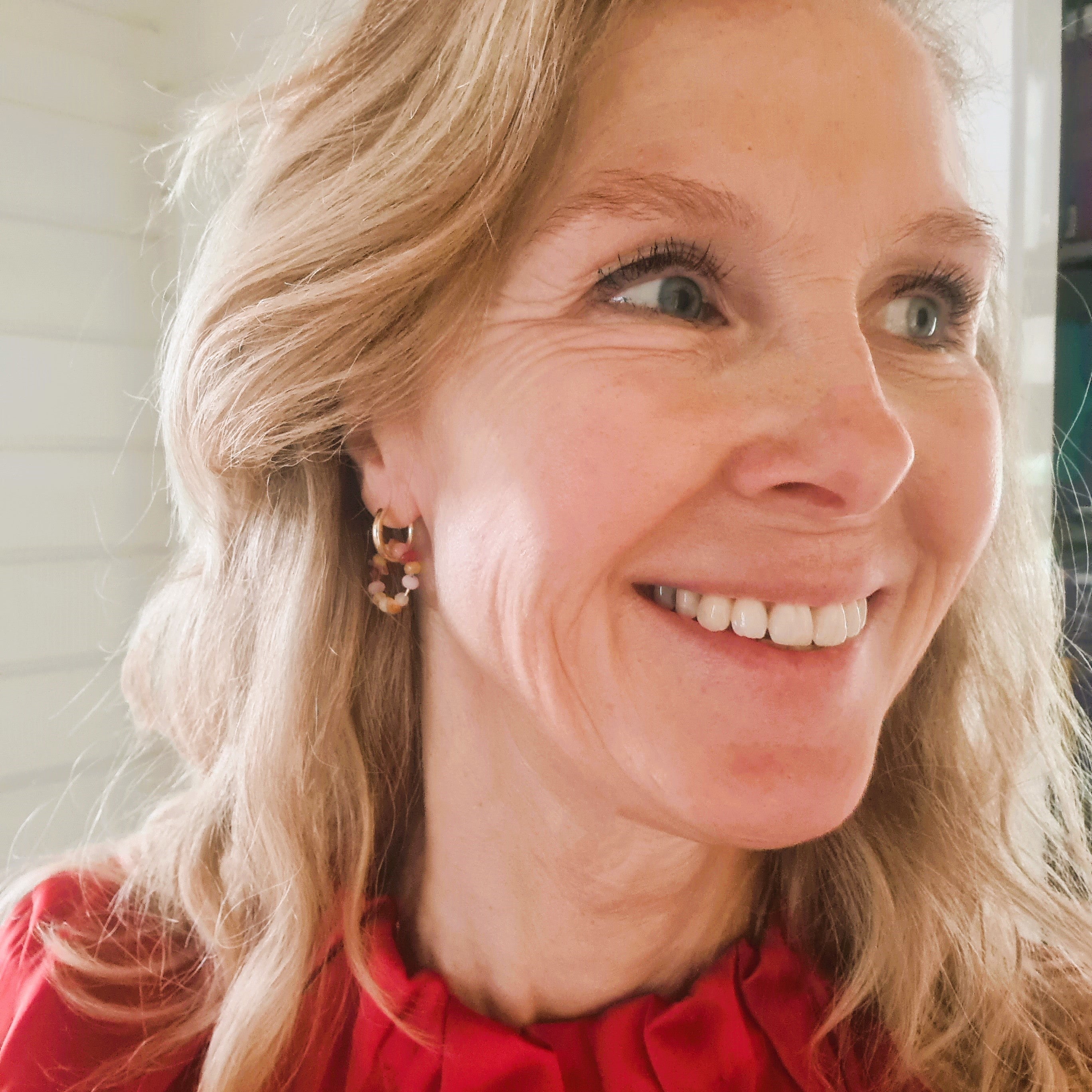 Oorbellen Flower Heaven, rozekwarts, carneool, agaat