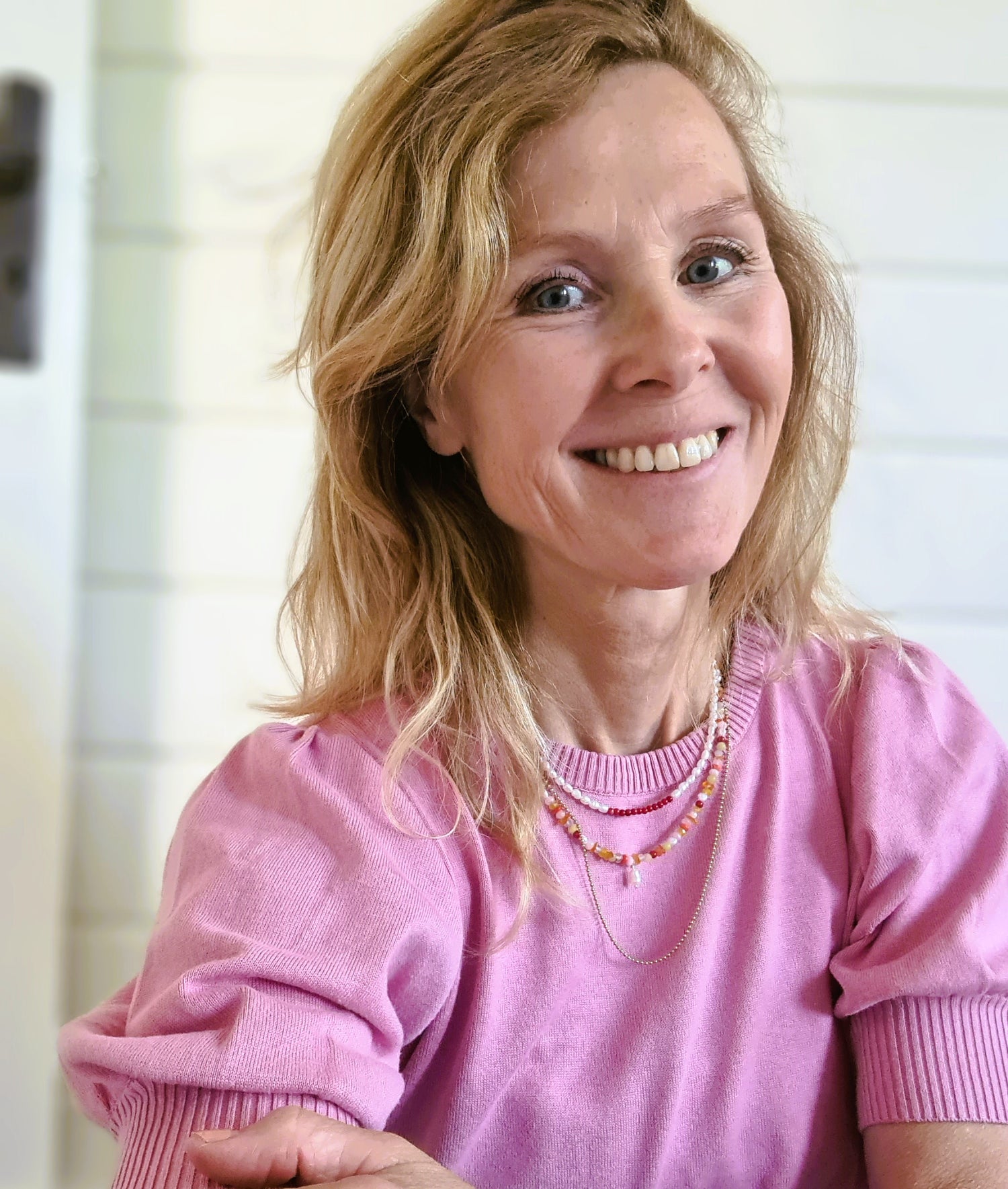 Ketting Adventure, koraal, parel, rozekwarts, carneool, agaat