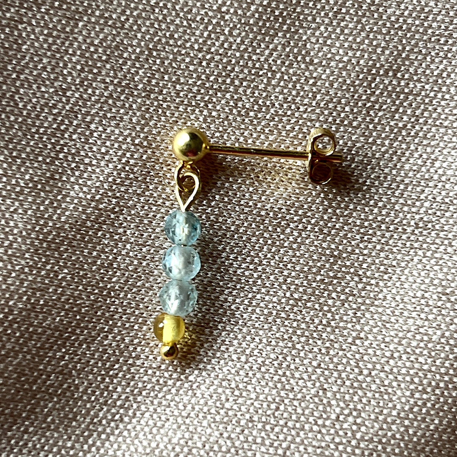 Oorbellen Sea Flow, apatiet, amber