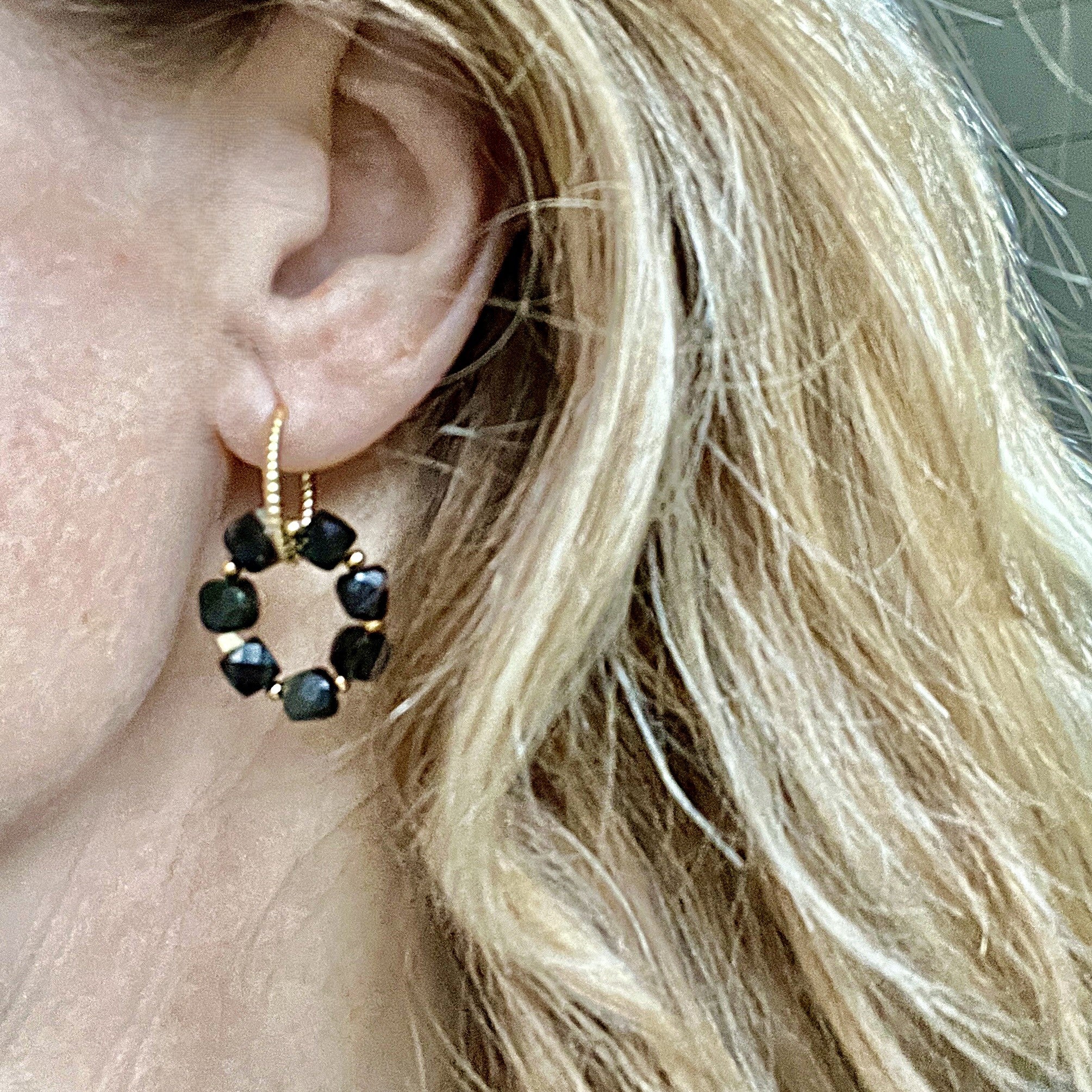 1 Jacky-O Bedel New Beginnings, zwart-groene obsidiaan