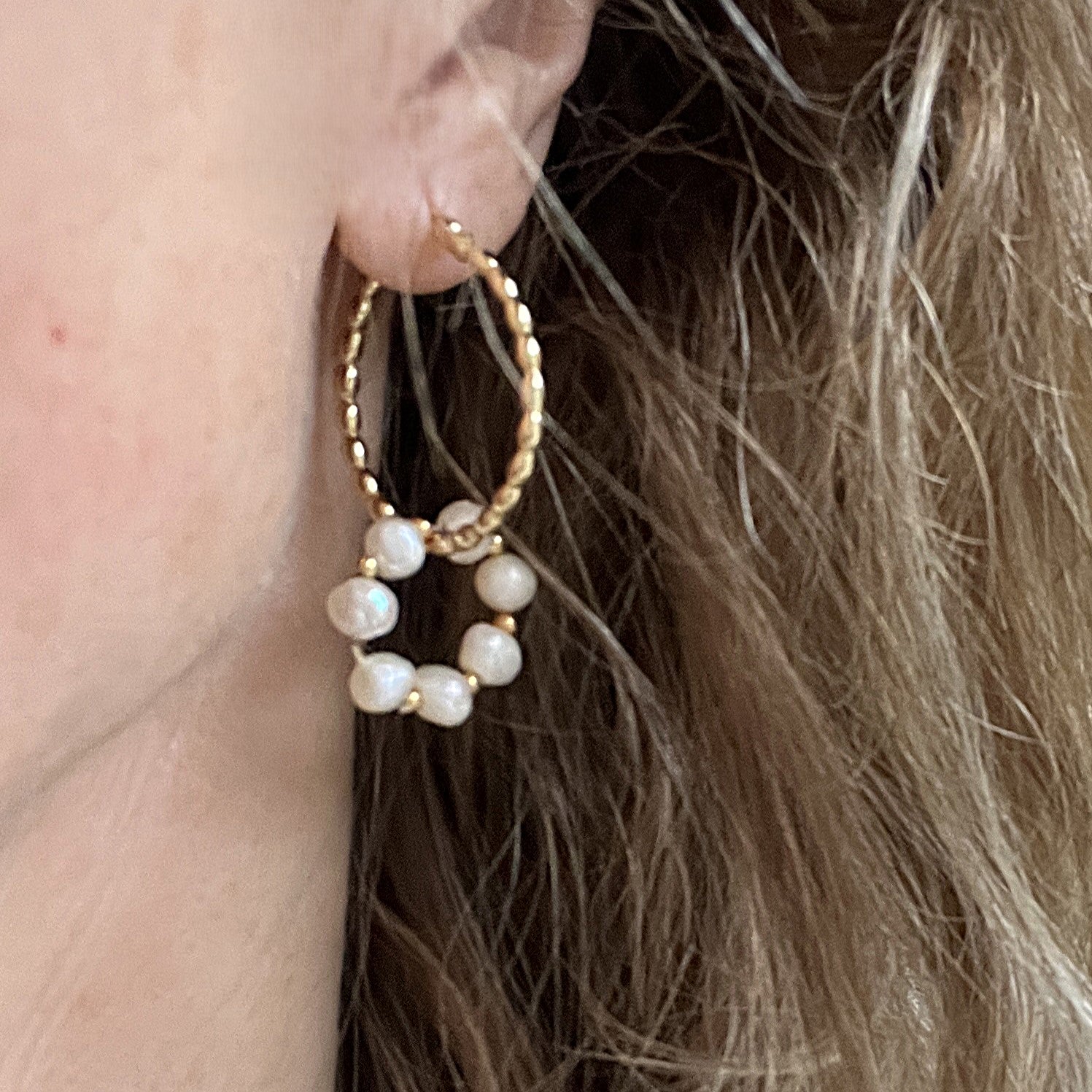 Oorbellen Forever, zoetwater parels