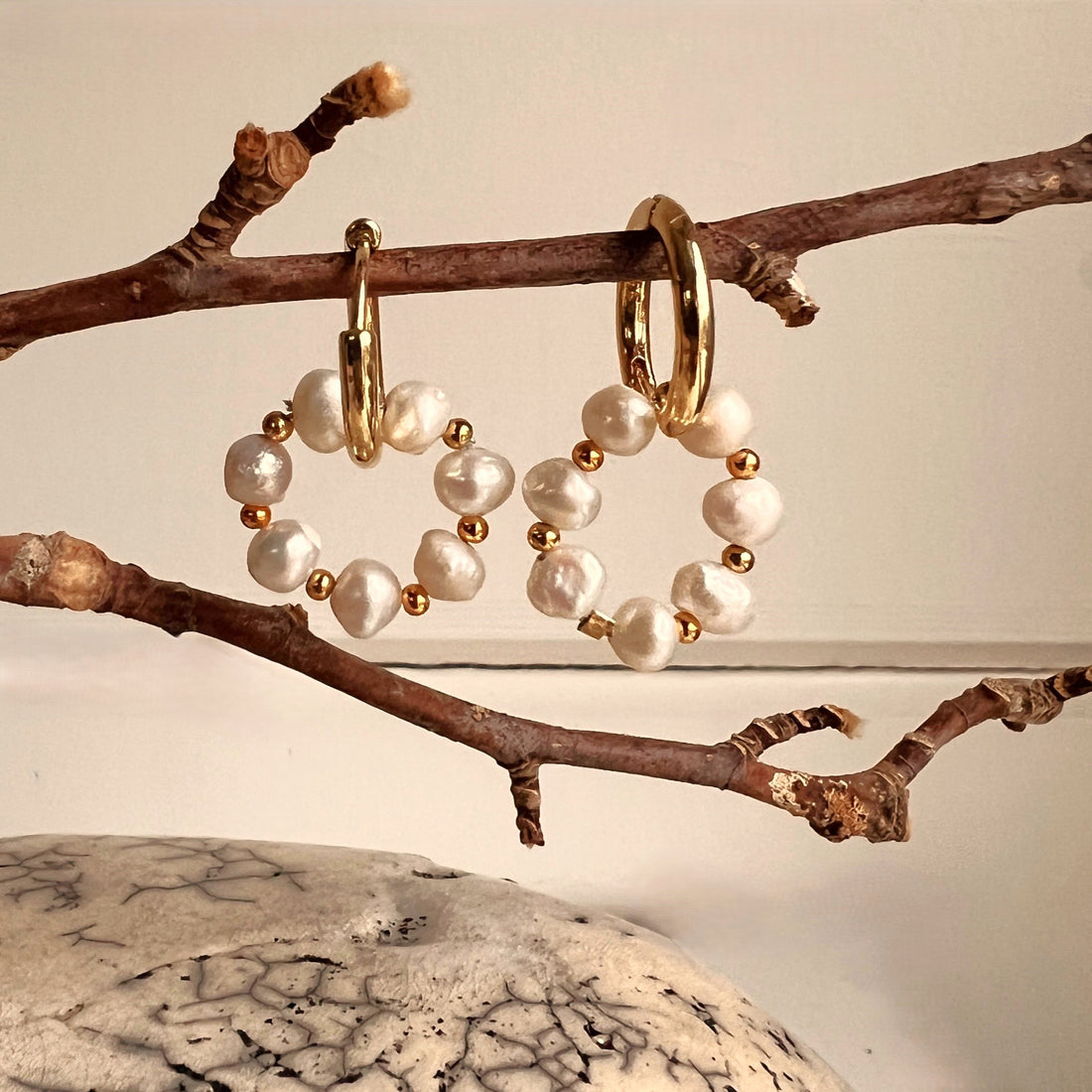 Oorbellen Forever, zoetwater parels