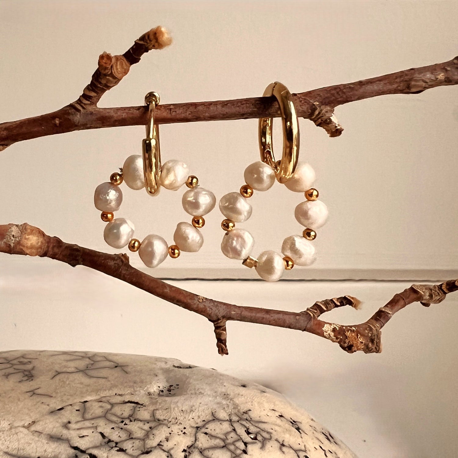 Oorbellen Forever, zoetwater parels