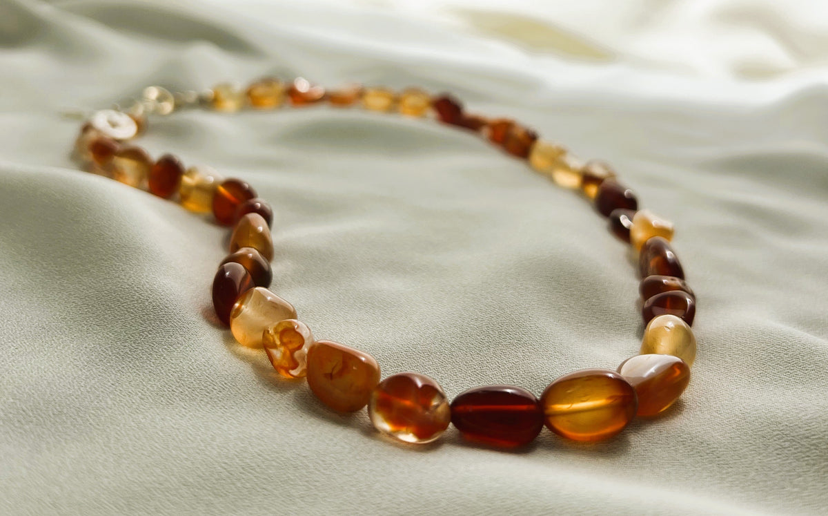 Ketting Orange Delight, oranje carneool