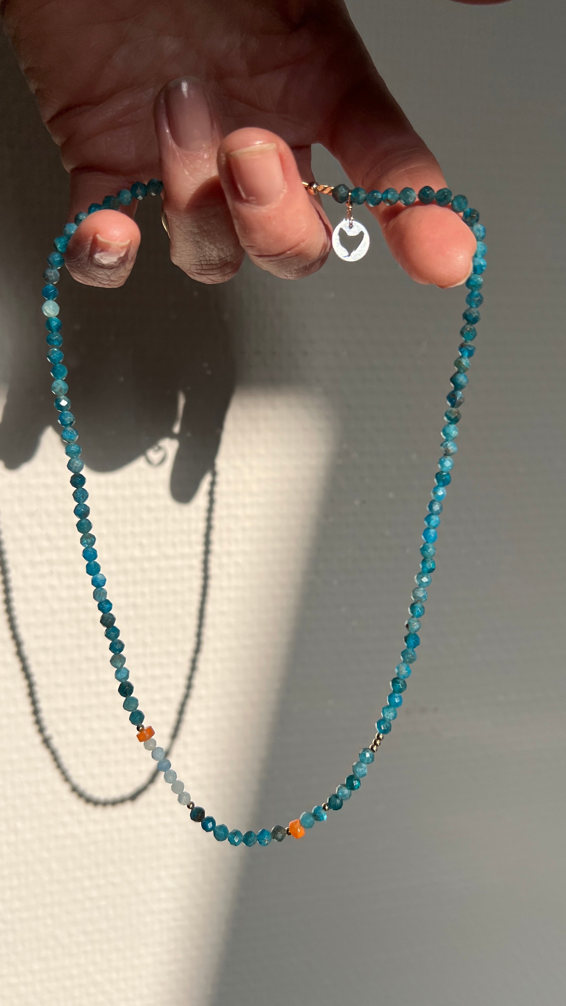 Ketting Blue River, apatiet en aquamarijn