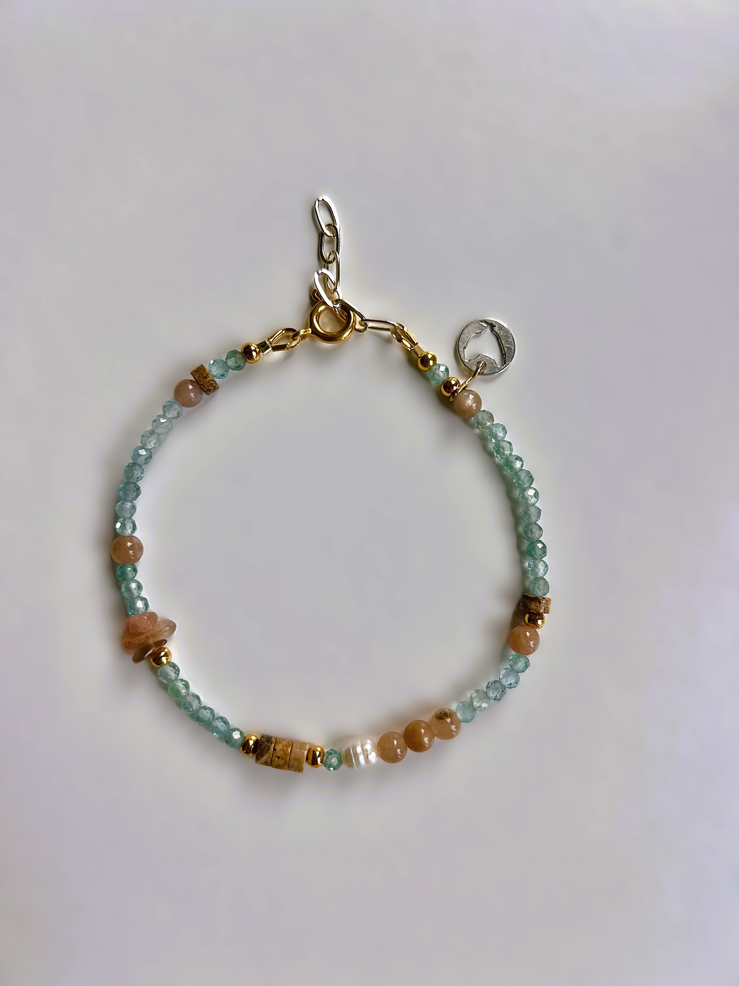 Armband Sea Flow, apatiet, zonnesteen