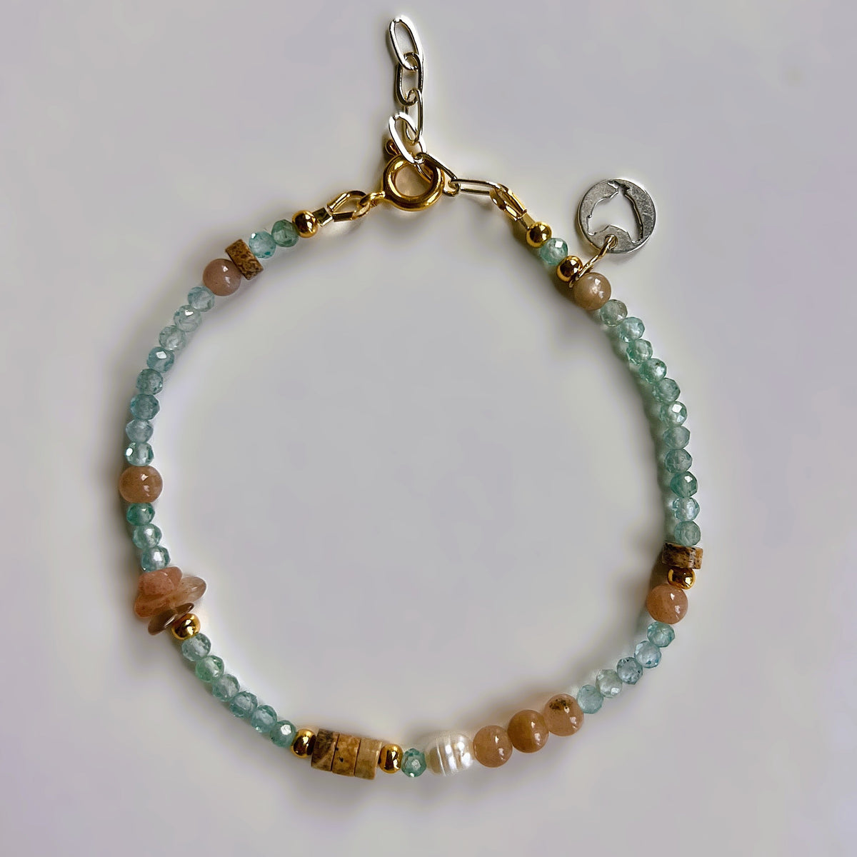 Armband Sea Flow, apatiet, zonnesteen