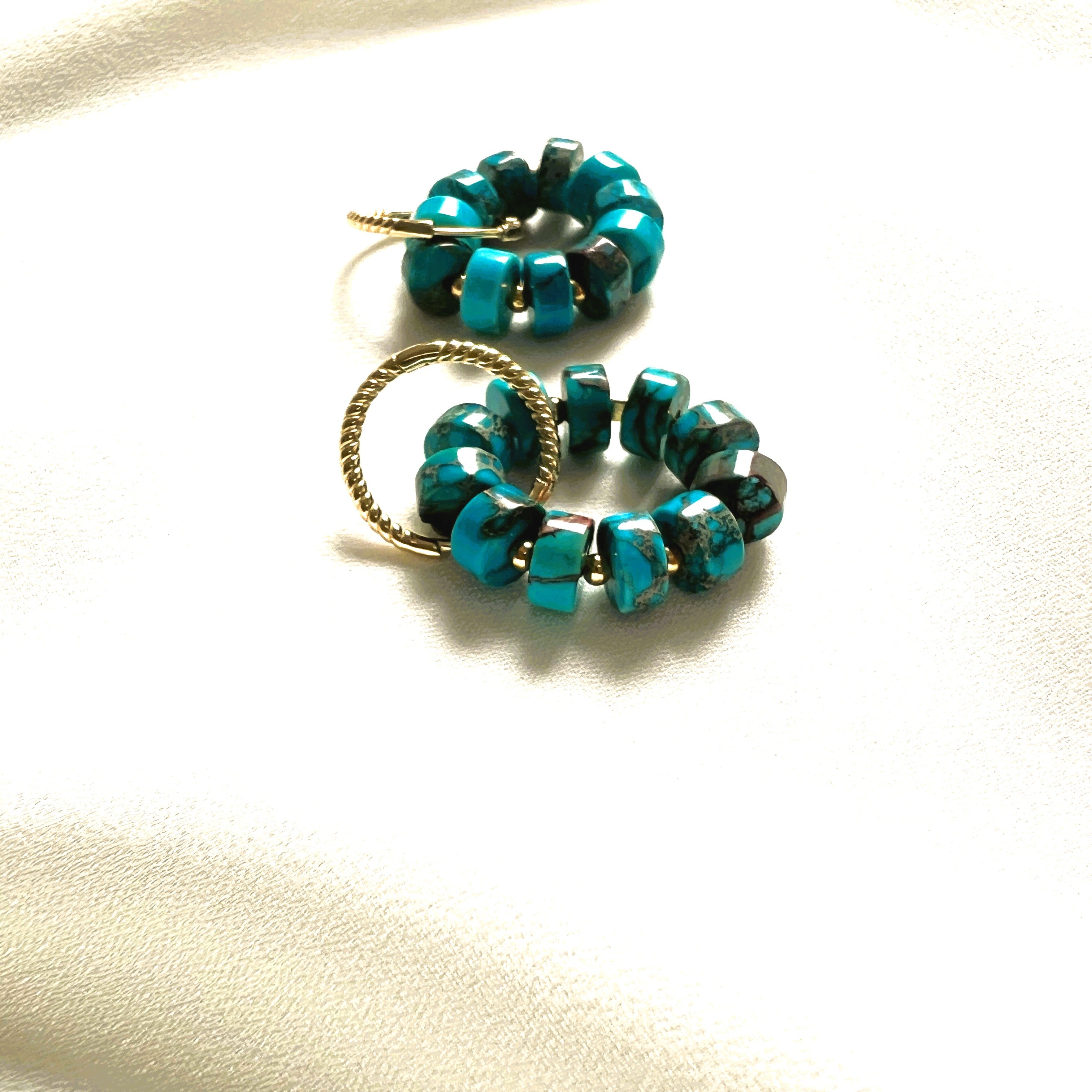 Oorbellen Blue Ocean, turquoise