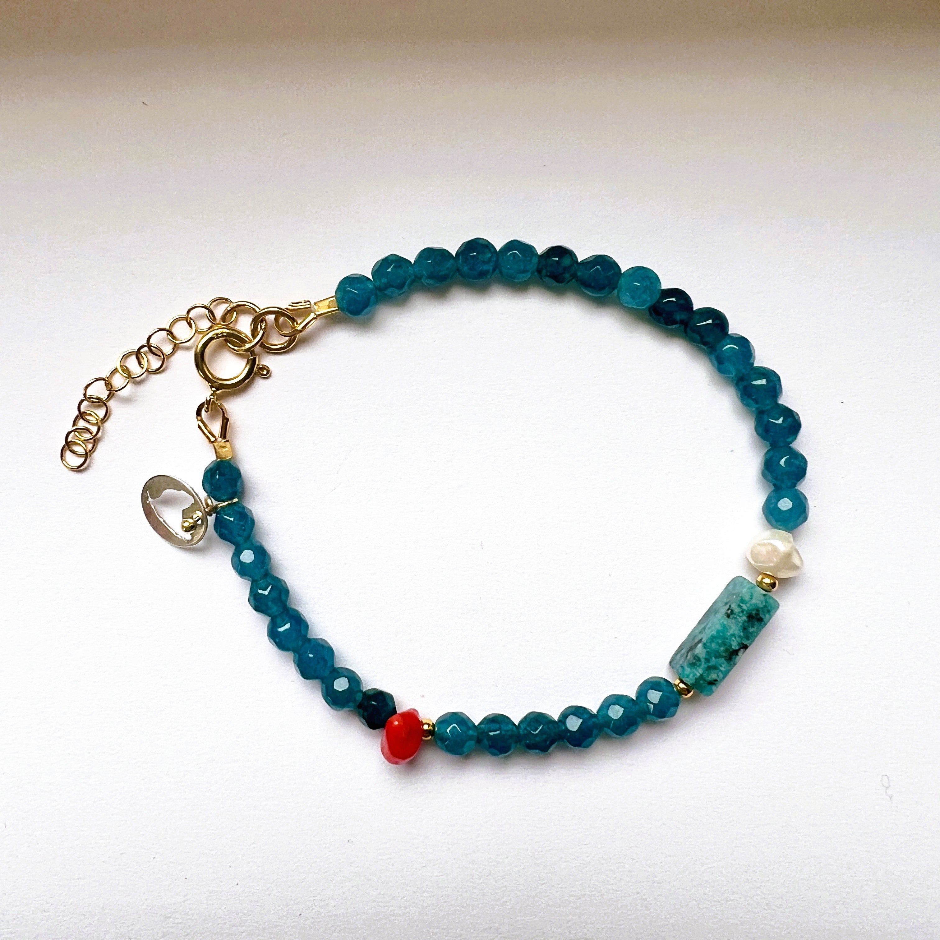 Armband Ocean Water, jade, turquoise