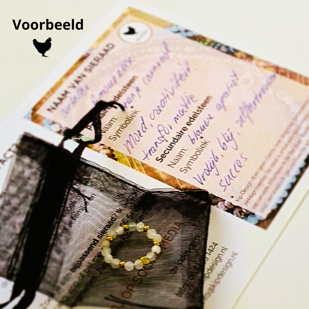 1 Jacky-O Bedel Good Luck, groene jade