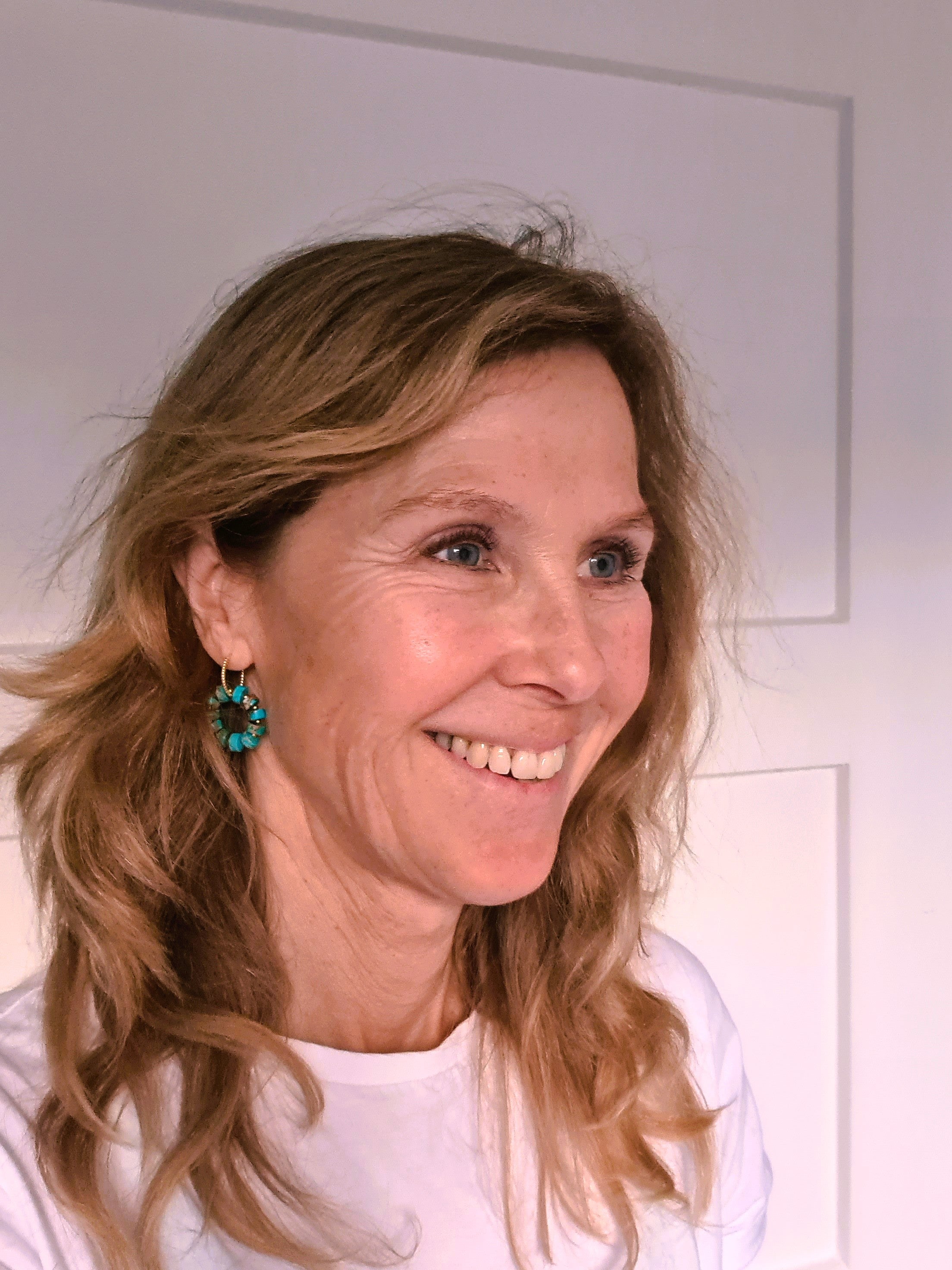 Oorbellen Blue Ocean, turquoise