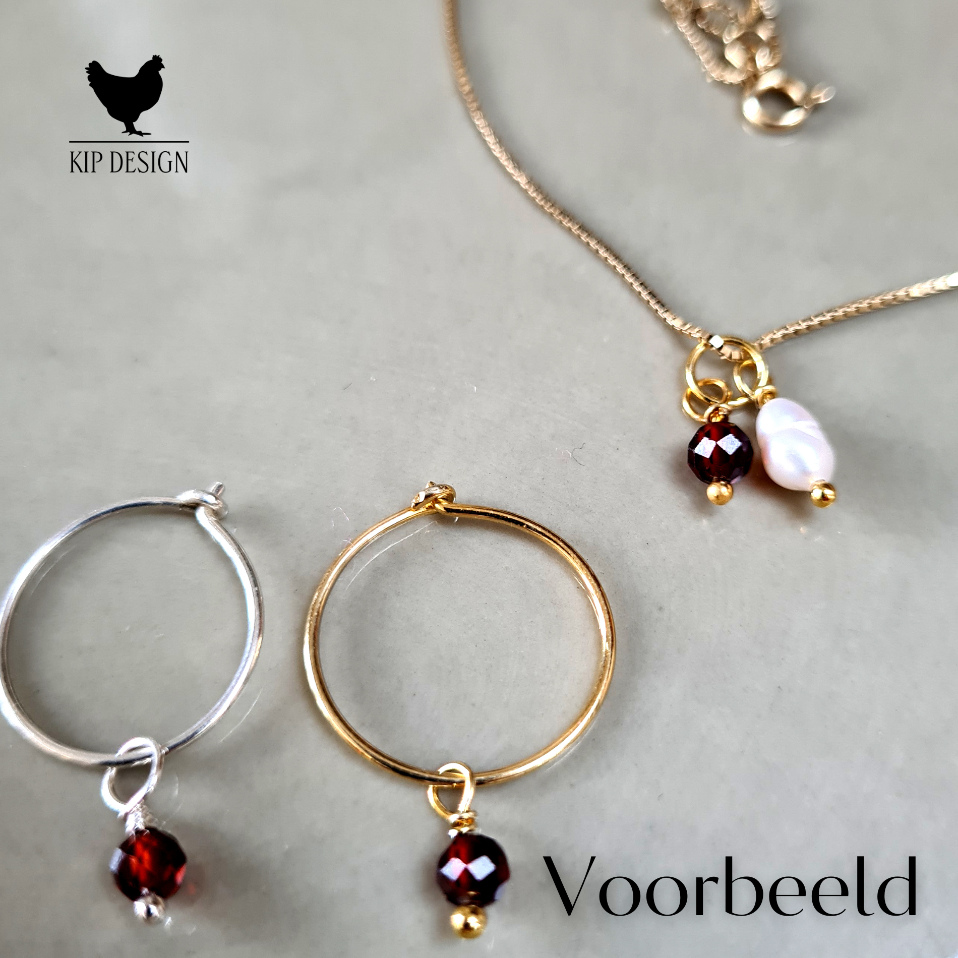 1 oorbel May, geboortesteen groene aventurijn