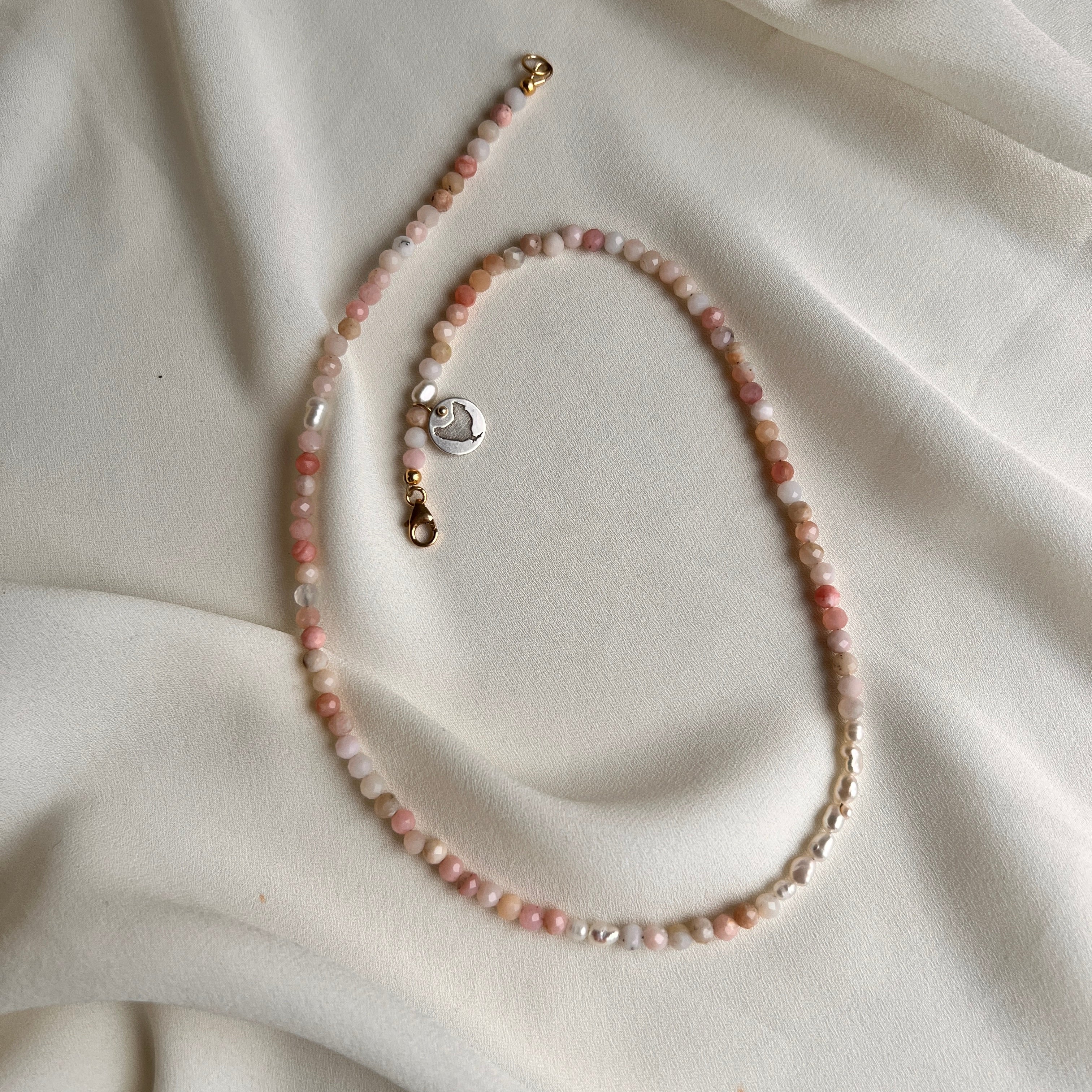 Ketting Soft Energy, opaal, parels