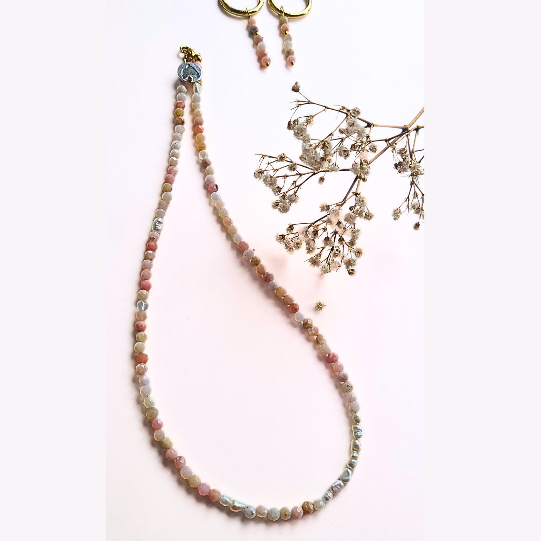 Ketting Soft Energy, opaal, parels