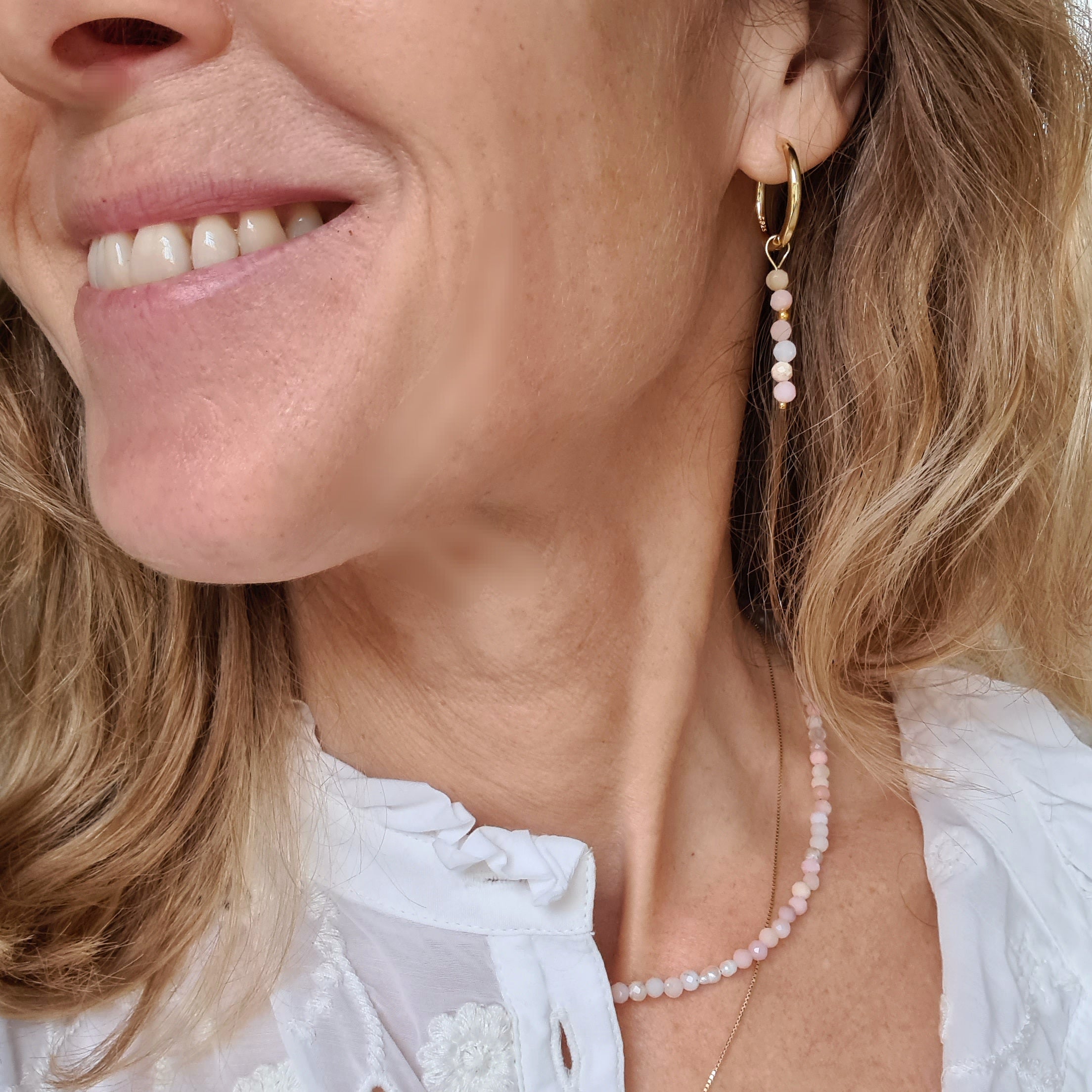 Ketting Soft Energy, opaal, parels