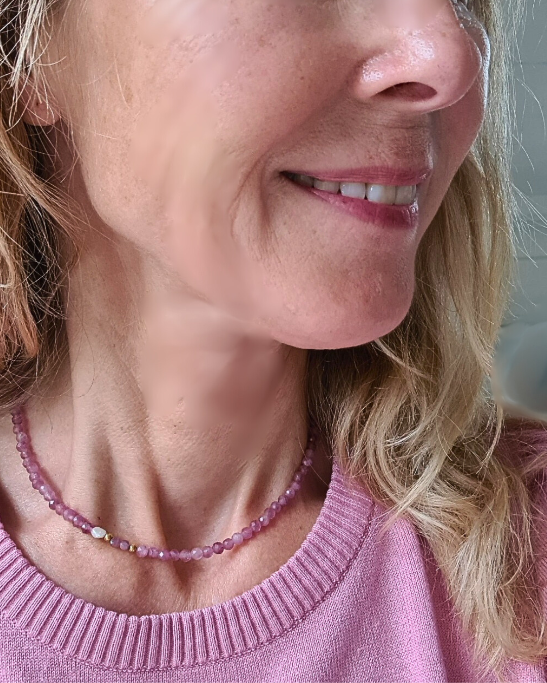 Ketting Yourself, toermalijn, parel