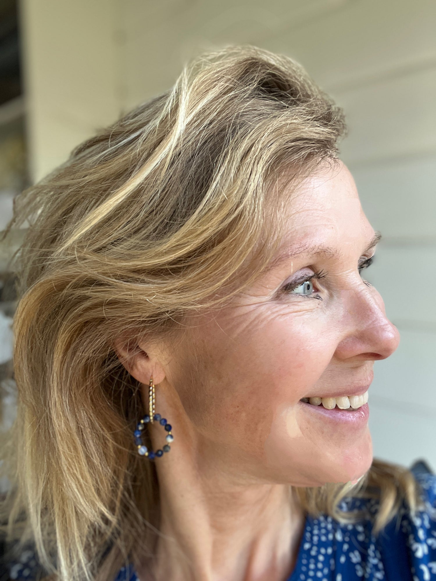 Oorbellen Blue Wisdom, lapis lazuli, sodaliet, maansteen