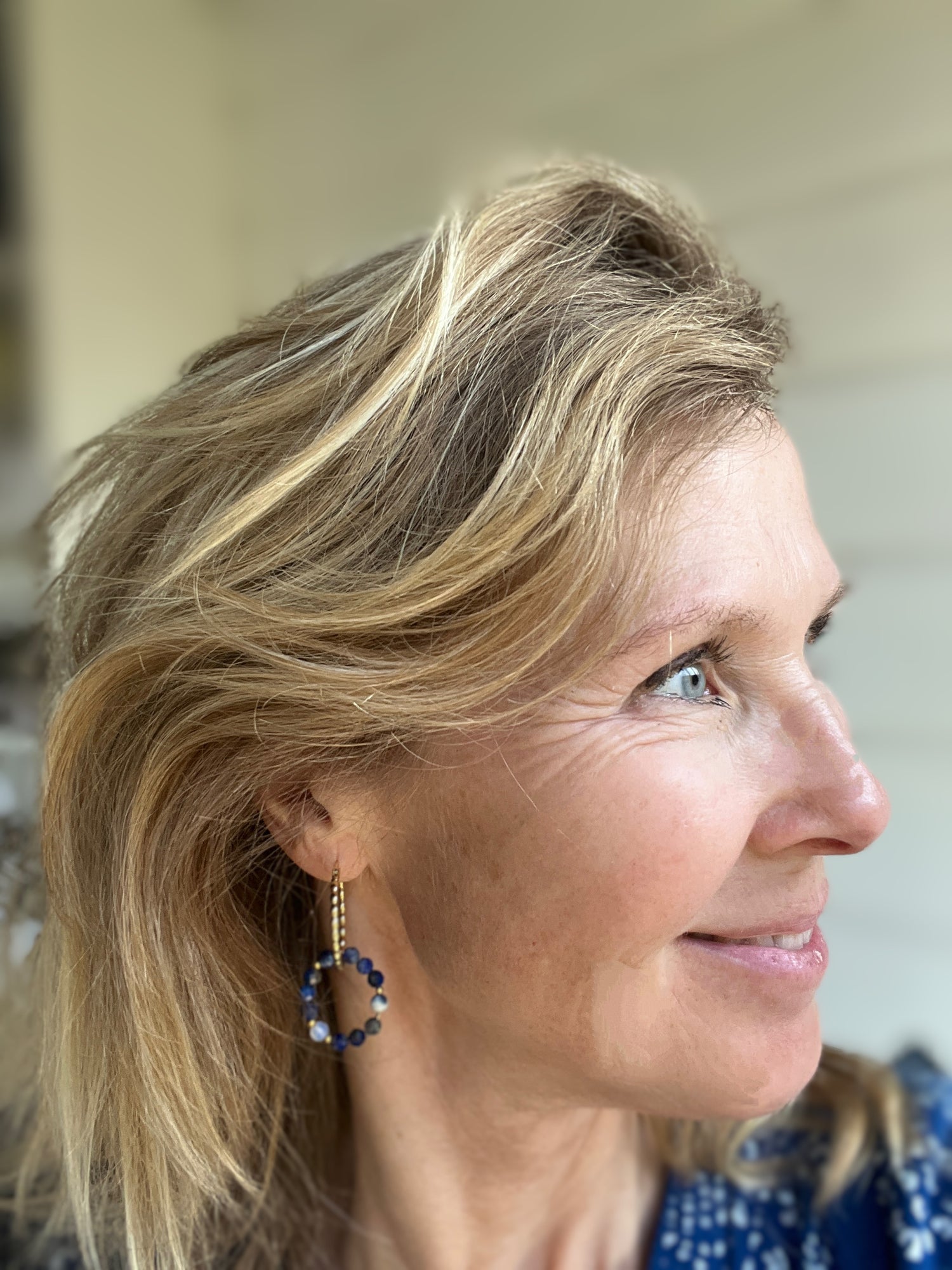 Oorbellen Blue Wisdom, lapis lazuli, sodaliet, maansteen