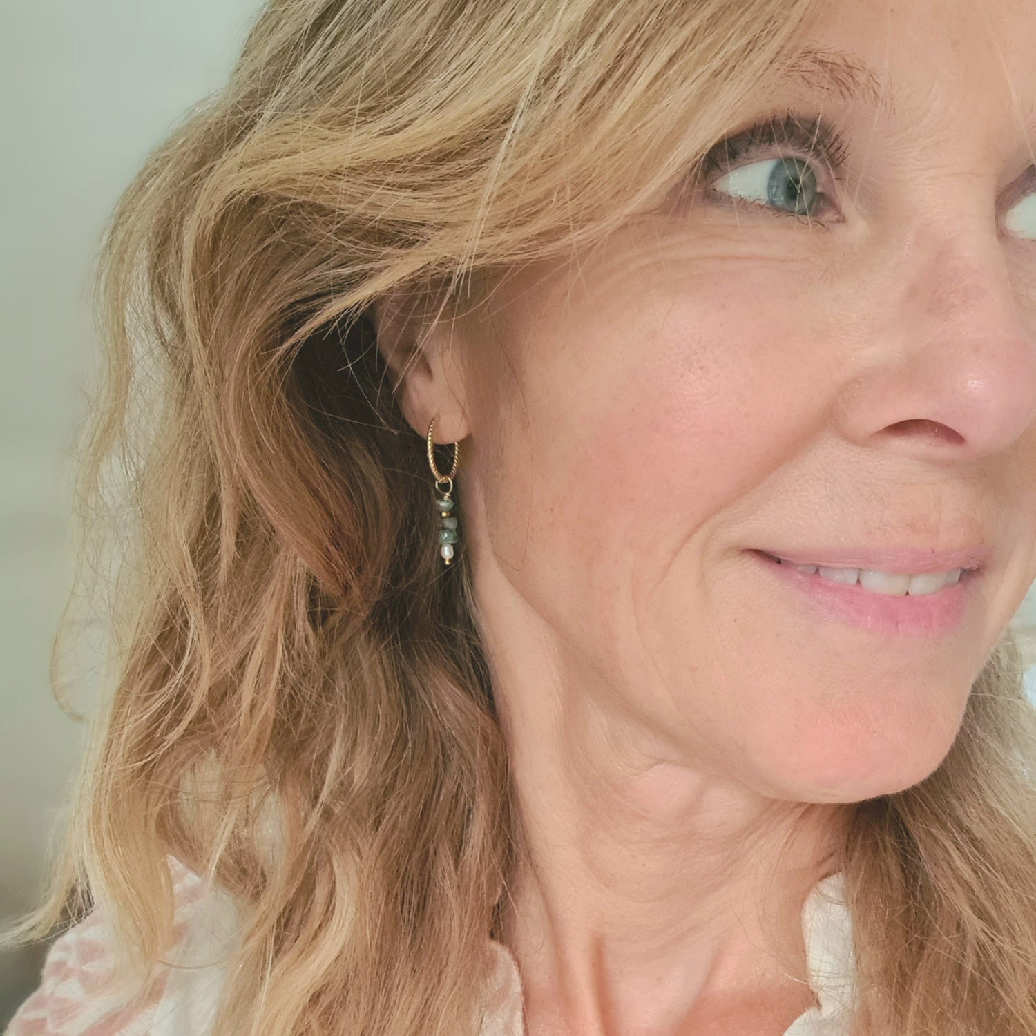 Oorbellen Lucky Me, smaragd, parel