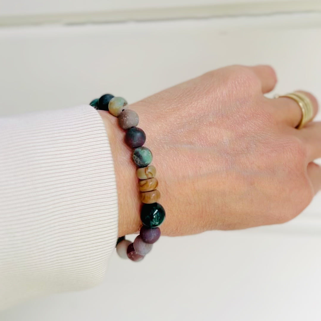 Unisex armband Tasty, indiaas agaat