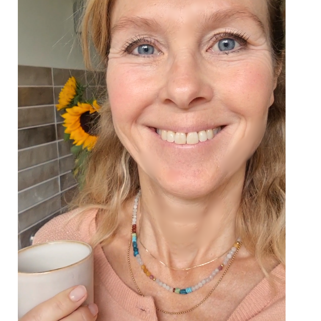 Ketting Soft Voice, aquamarijn, apatiet, carneool, toermalijn, jade