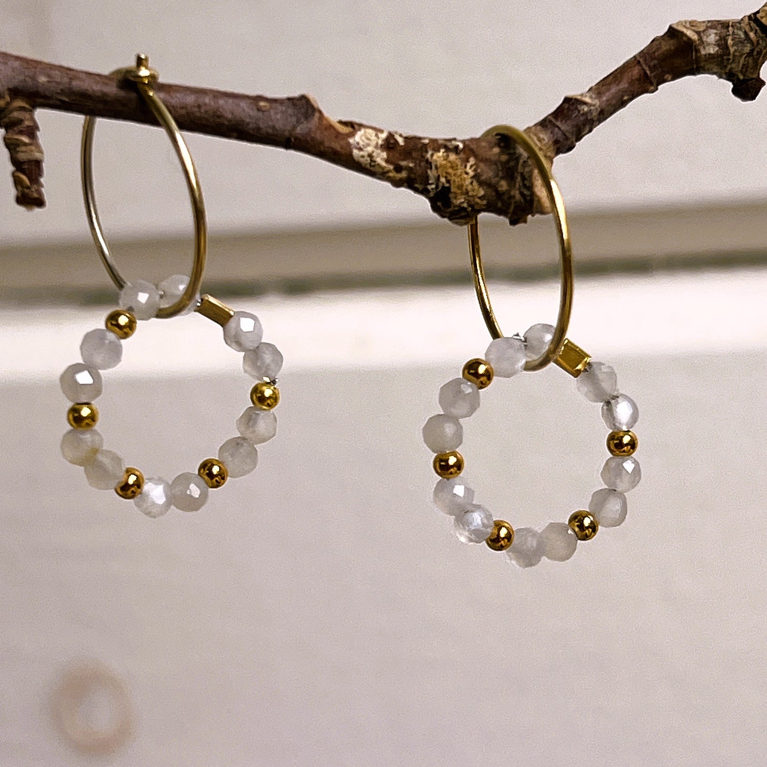 Oorbellen Harmony, agaat