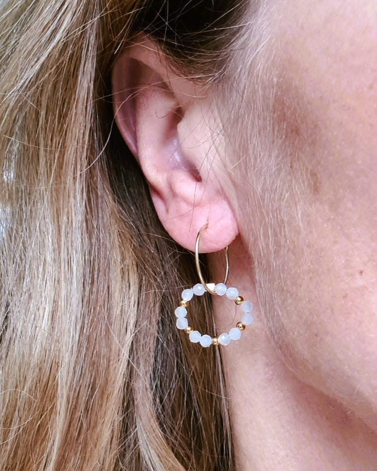 Oorbellen Harmony, agaat