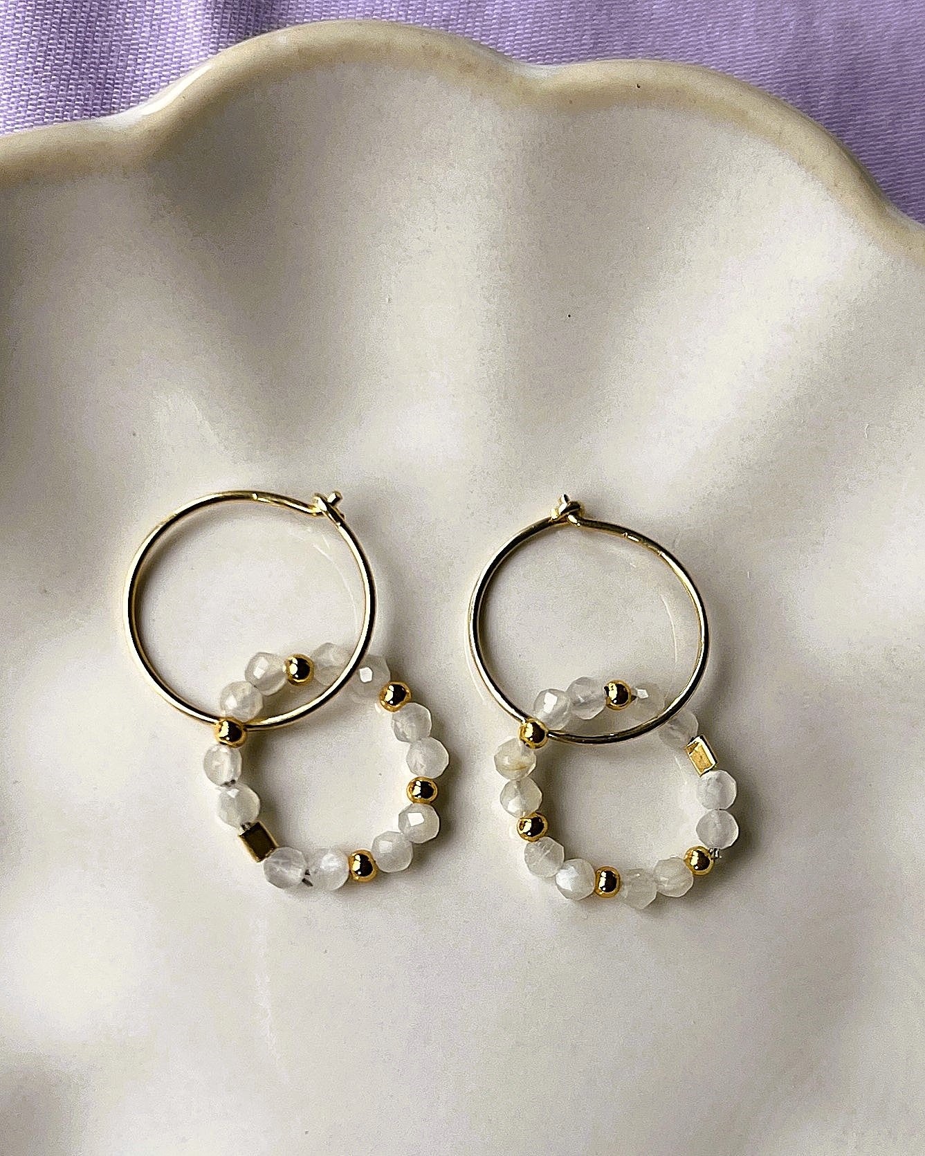 Oorbellen Harmony, agaat