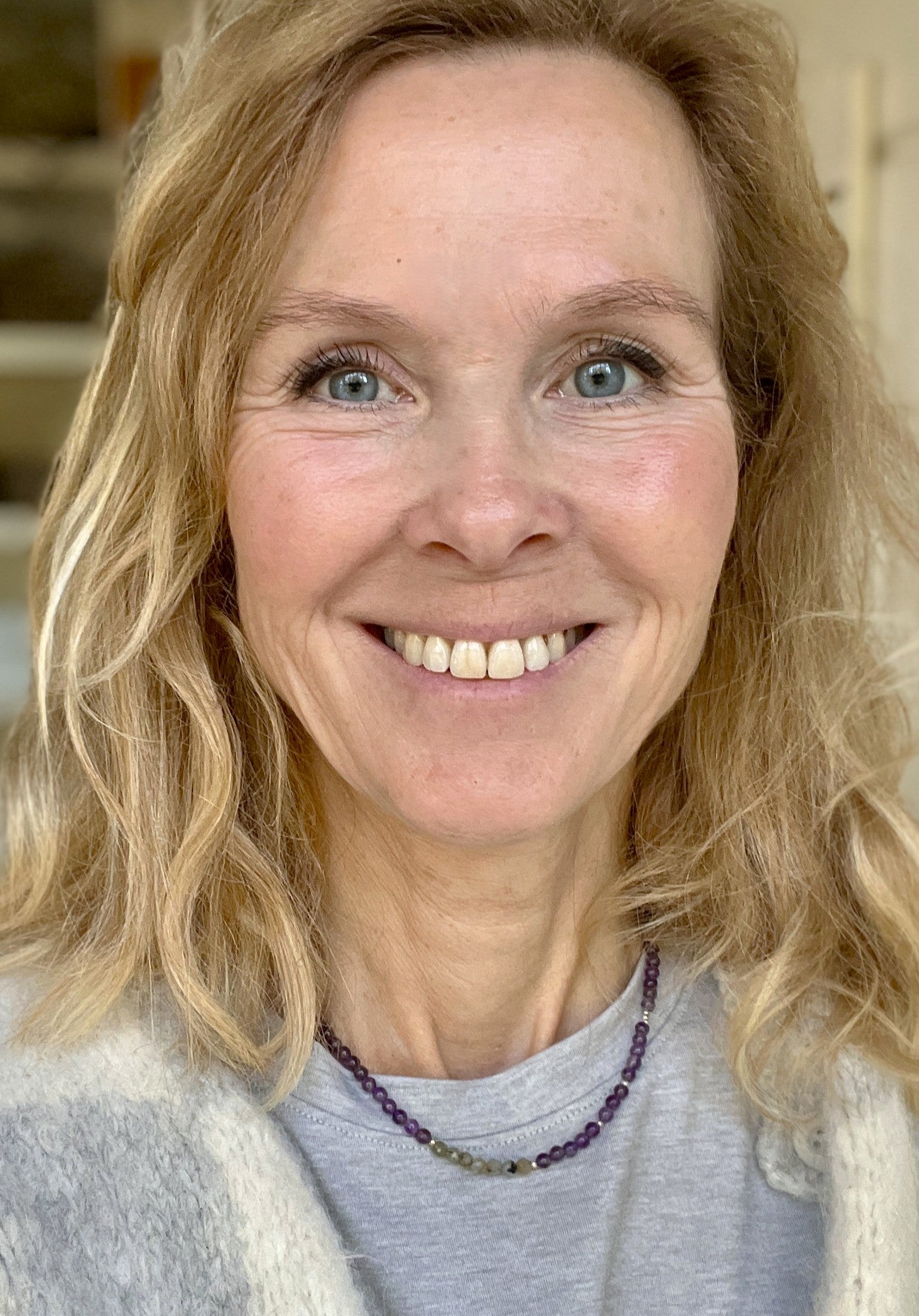 Ketting You&Me, amethist, labradoriet