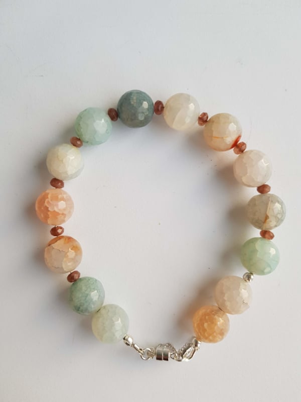 Armband Clouds, agaat