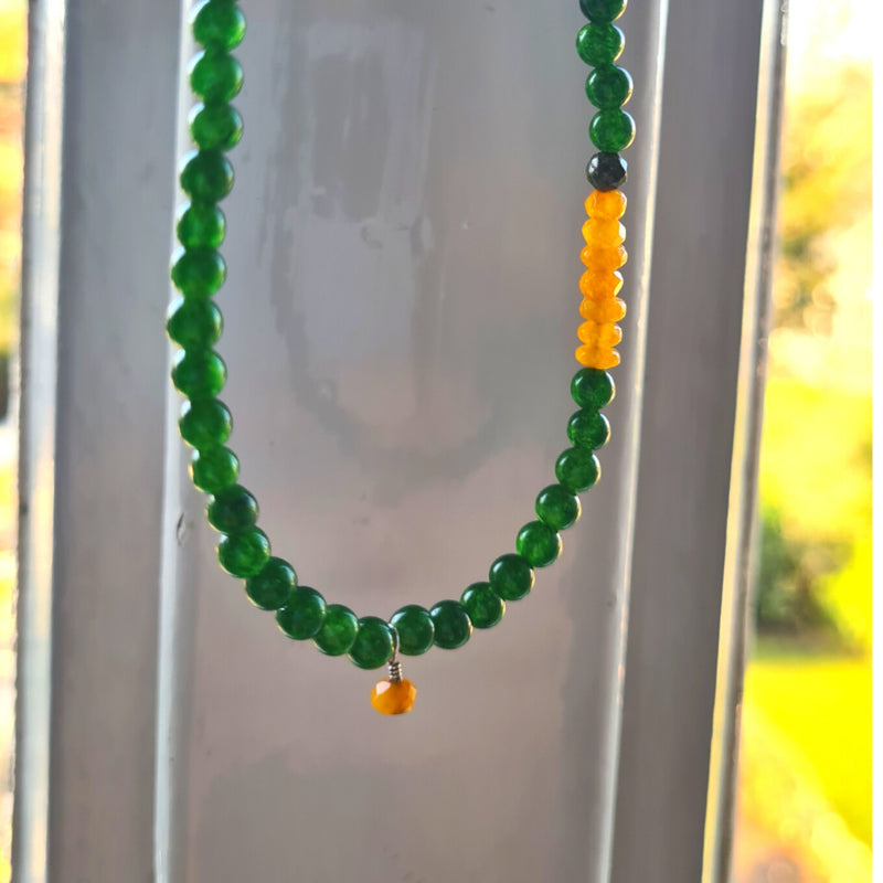 Ketting Sunny Dreams, jade en agaat
