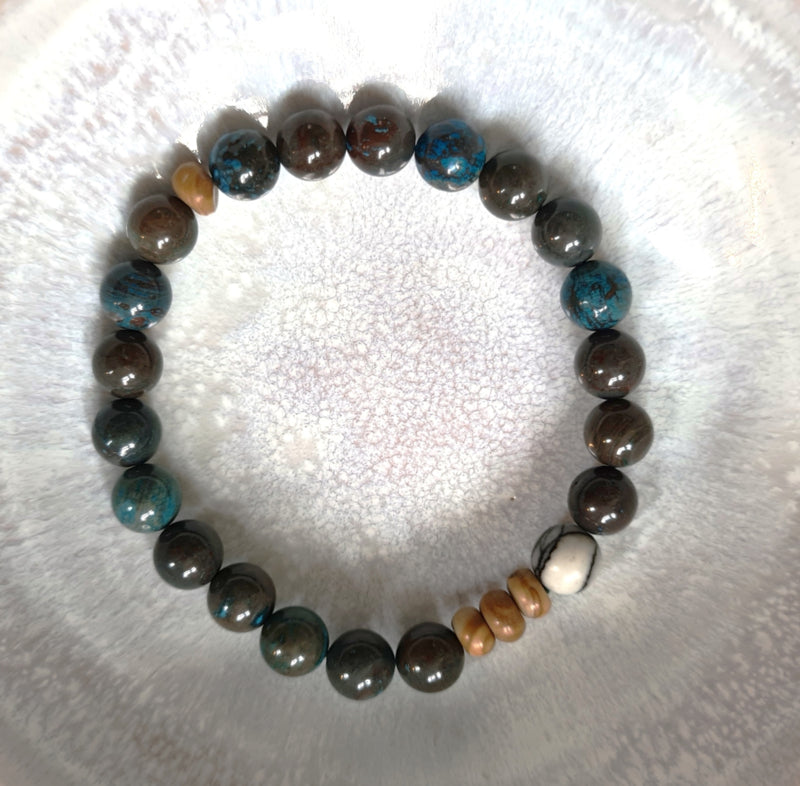 Unisex armband Ocean Secrets, picasso jaspis, agaat