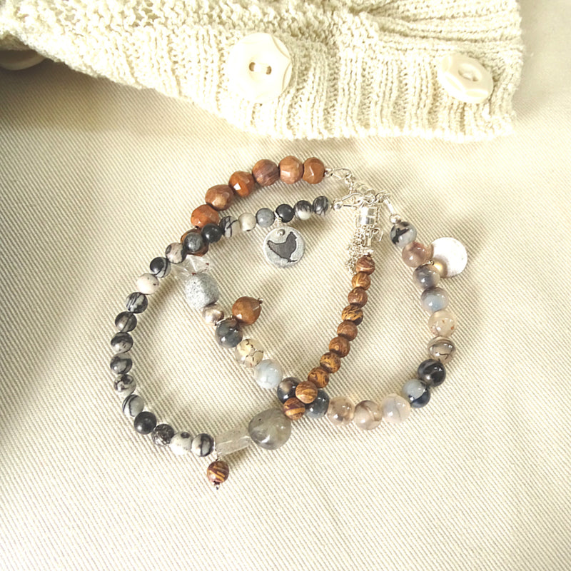 Armband Believe, zebra jaspis, picture jaspis