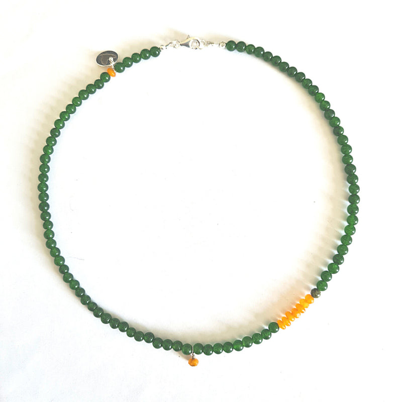 Ketting Sunny Dreams, jade en agaat