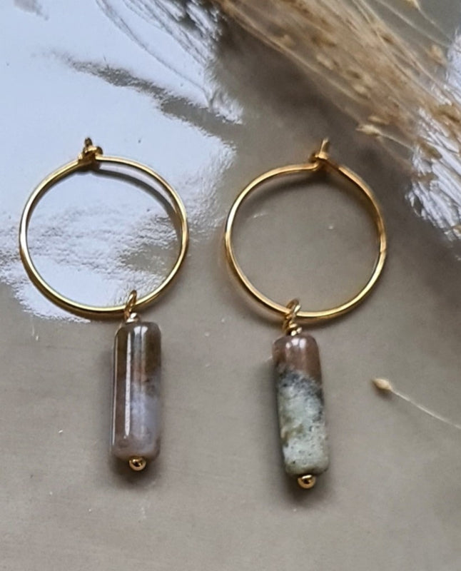 1 Oorring Golden Lavender, India agaat