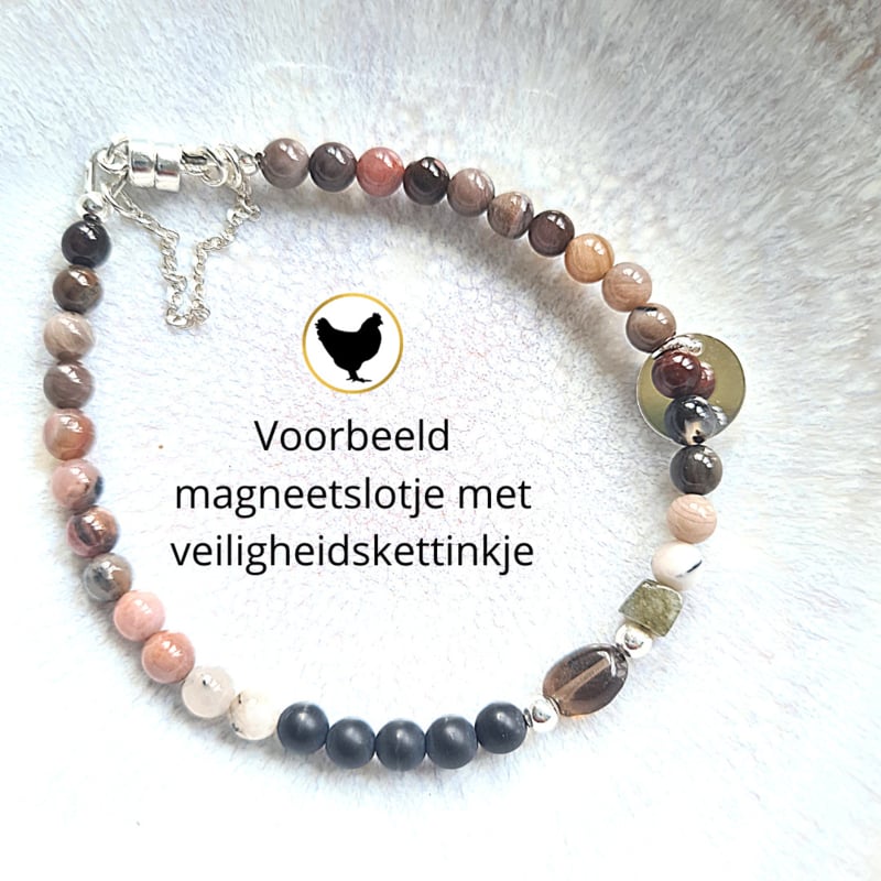 Armband Jo-Ann, drakenbloedsteen, labradoriet, jade