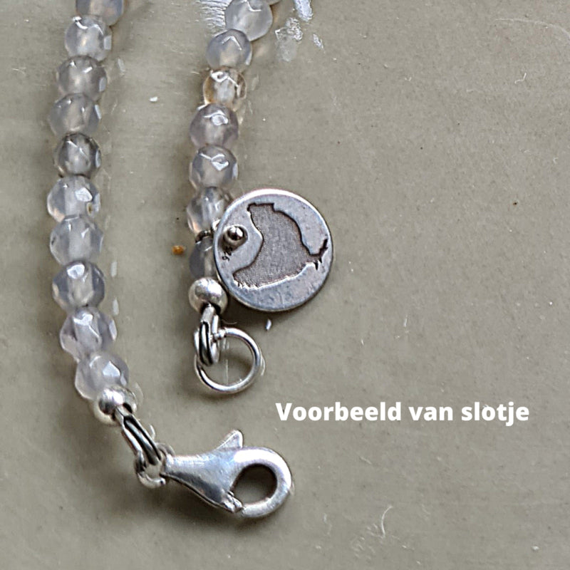Ketting Purple Life, lepidoliet en labradoriet
