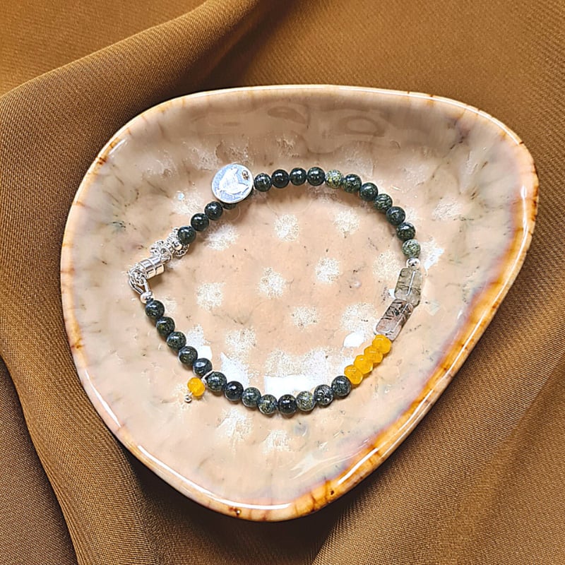Armband Little Star, zoisiet en hematiet kwarts
