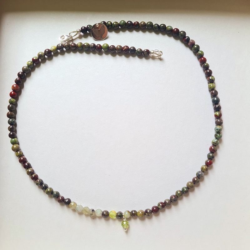 Ketting Forest, drakenbloedsteen, peridoot