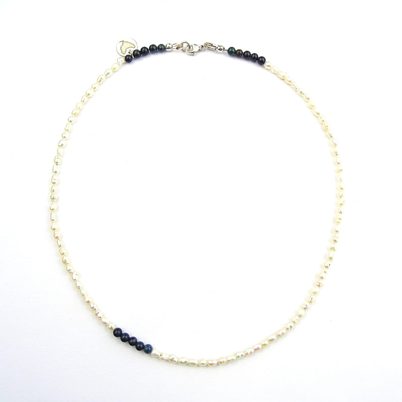 Ketting Lucky Pearl, parel, toermalijn