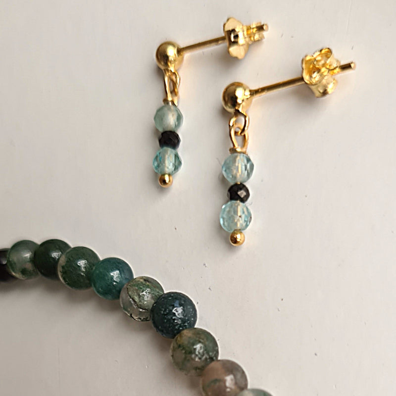 1 Oorknopje Golden Tenderness, apatiet, spinel