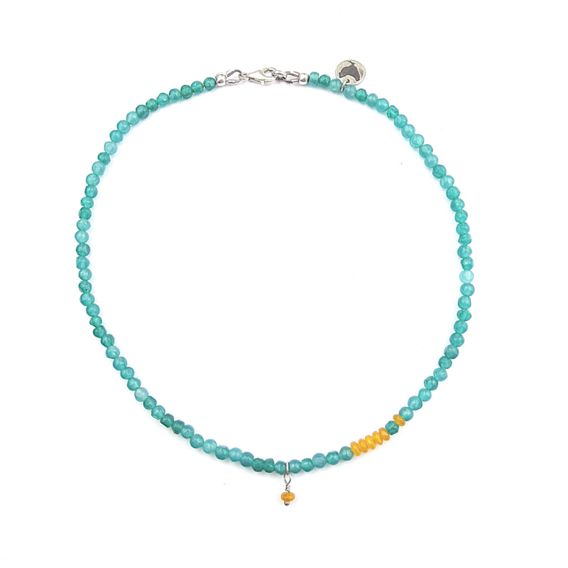 Ketting Ocean, jade en agaat