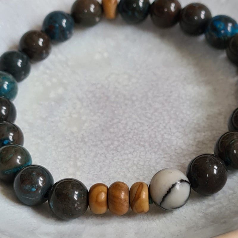 Unisex armband Ocean Secrets, picasso jaspis, agaat