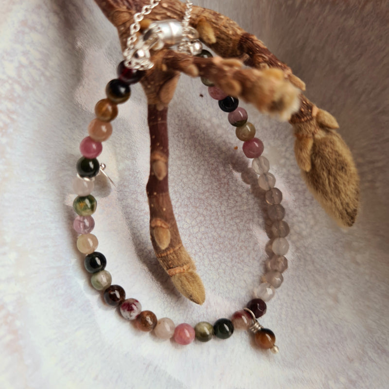 Set ketting en armband Confidence, toermalijn, labradoriet