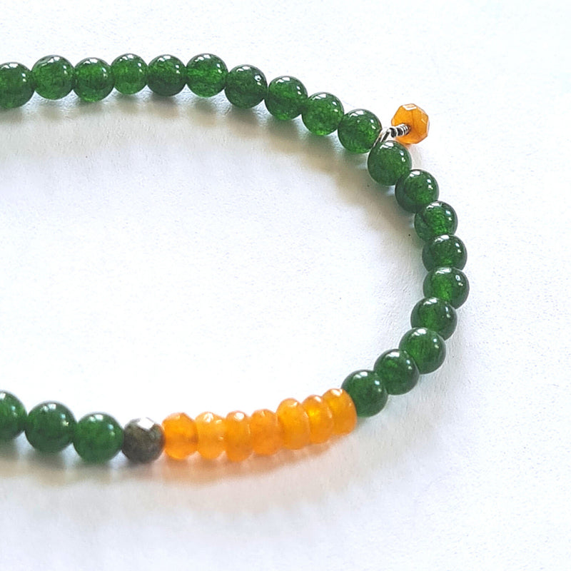 Ketting Sunny Dreams, jade en agaat
