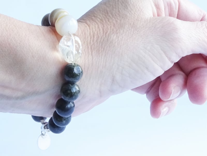 Armband Forest, zoisiet en agaat